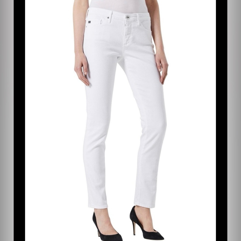 Ag Adriano Goldschmied White Skinny Jeans excellent condition like new